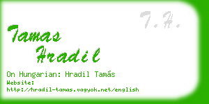 tamas hradil business card